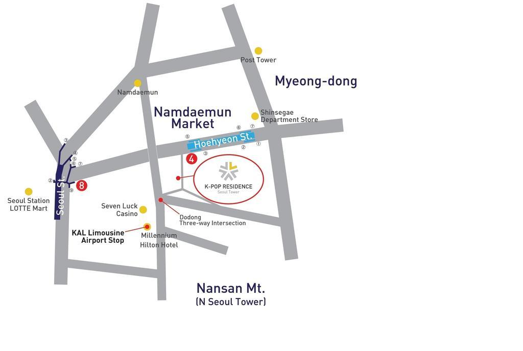 K-Pop Hotel Seoul Tower Kamer foto
